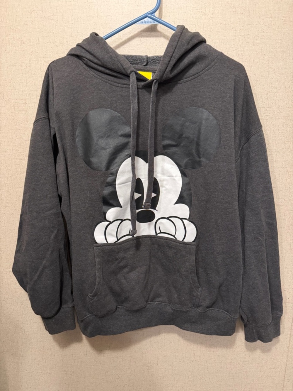 Disney Black Gray Mickey Mouse Hoodie Sweatshirt